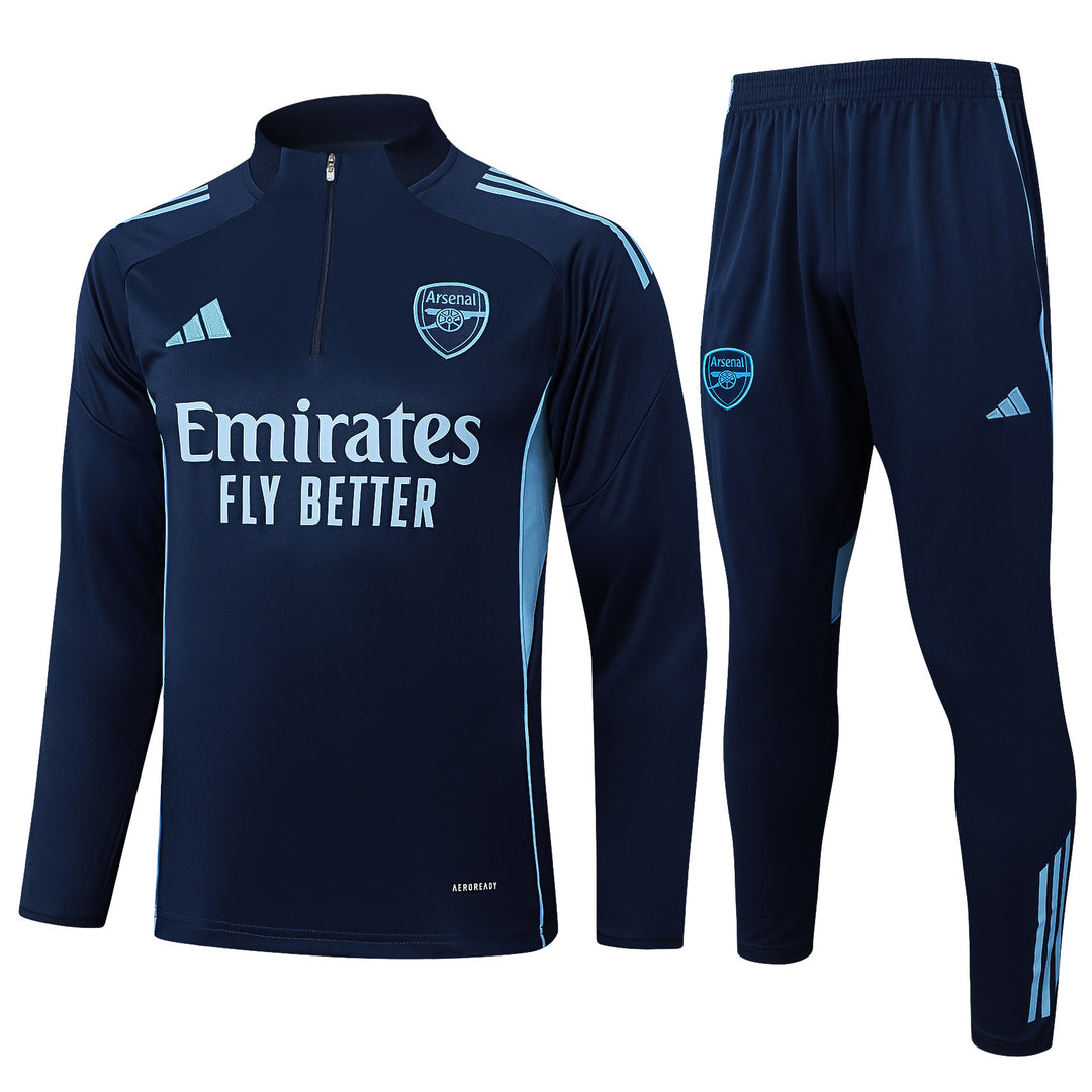 Conjunto Treino Arsenal 25/26 - Azul Marinho/Azul Claro