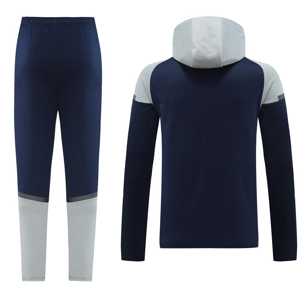 Conjunto Puma Tech Fleece - Azul Escuro/Cinza