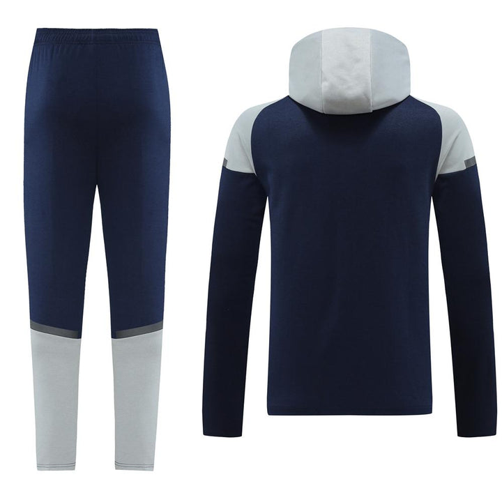 Conjunto Puma Tech Fleece - Azul Escuro/Cinza
