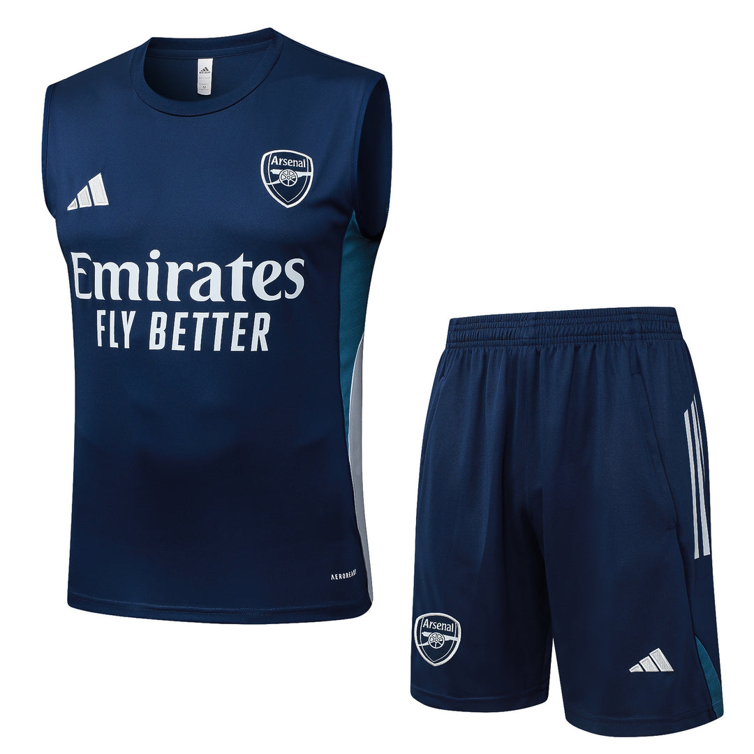 Kit Regata Arsenal 25/26 - Azul Marinho/Azul Aço