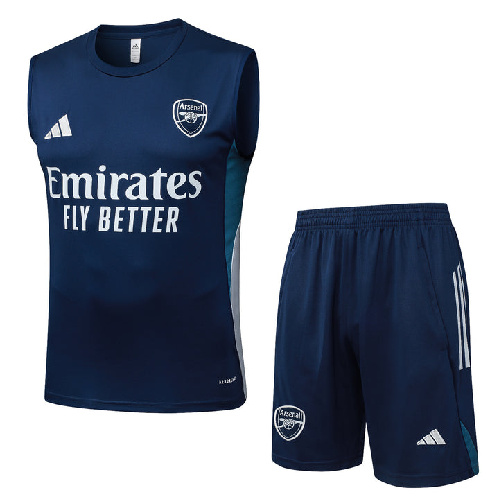 Kit Regata Arsenal 25/26 - Azul Marinho/Azul Aço