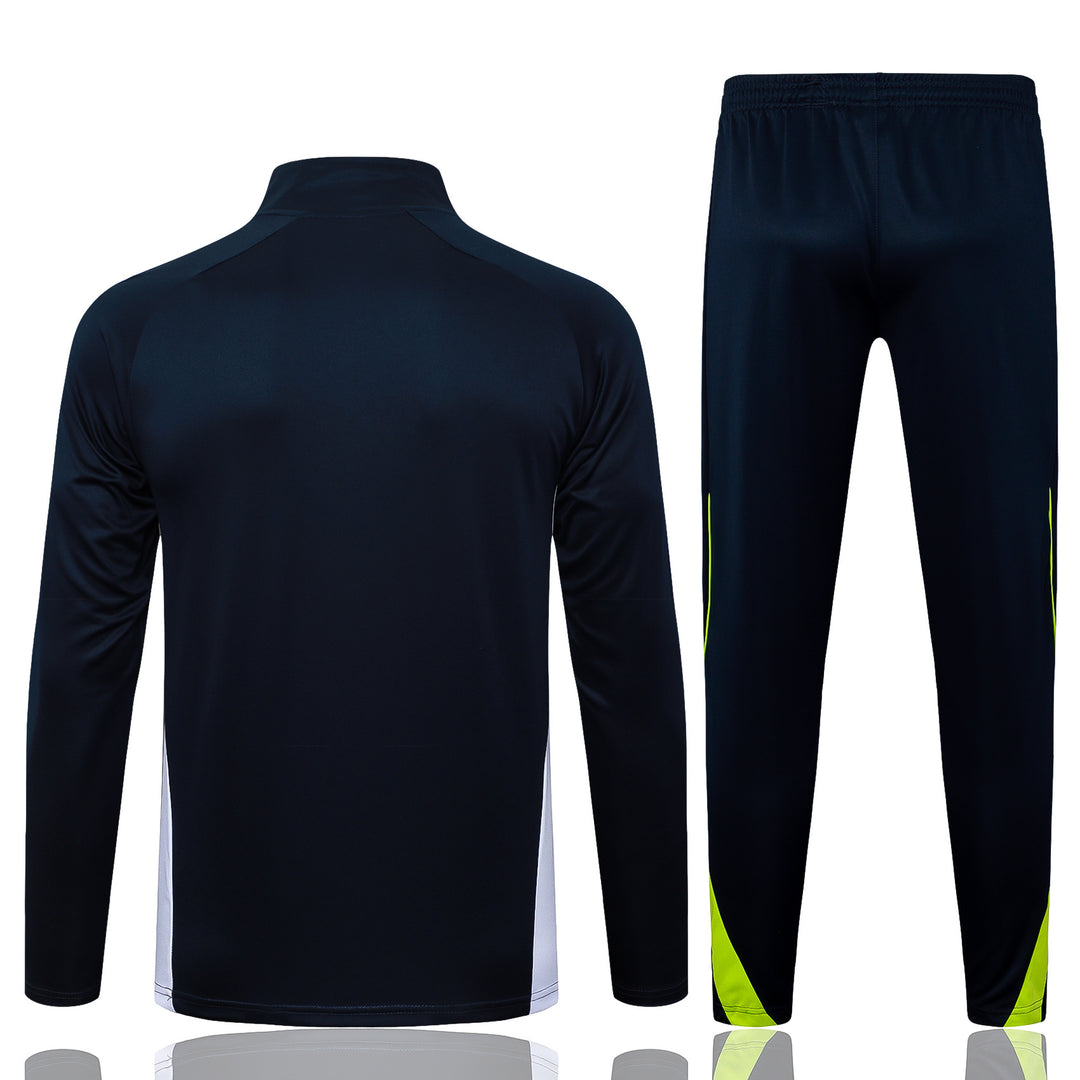 Conjunto Treino Real Madrid 25/26 - Azul Marinho/Verde Limão