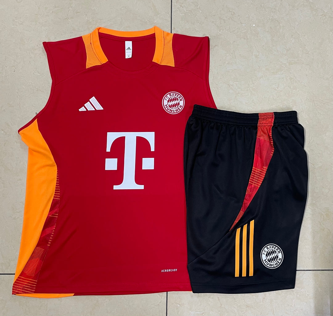 Kit Regata Bayern de Munique 24/25 - Vermelho/Preto/Laranja