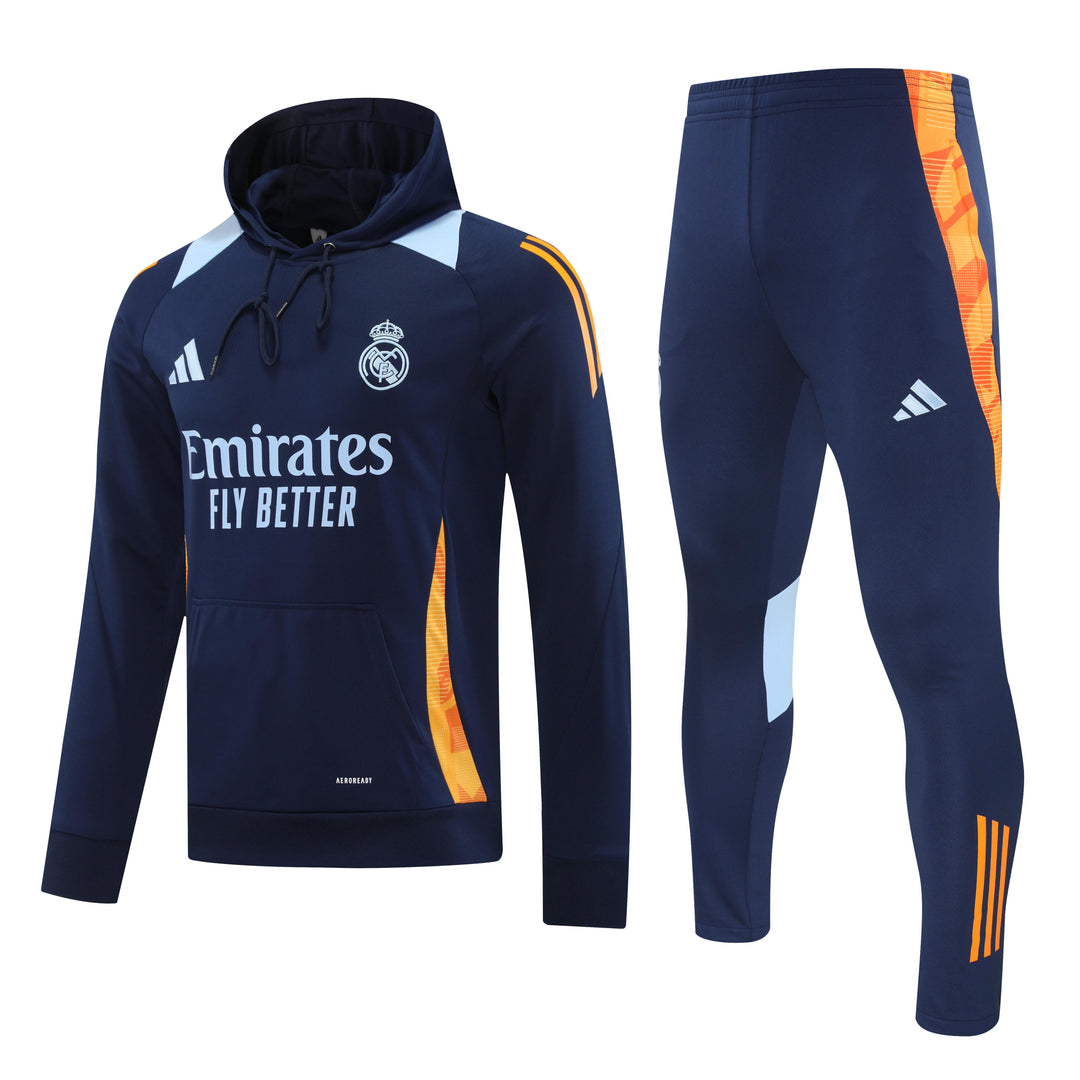 Conjunto Real Madrid 2024/25 Azul Marinho - Capuz