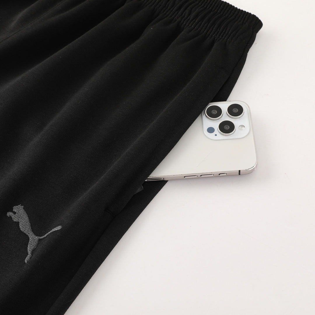 Conjunto Puma Tech Fleece - Cinza/Preto