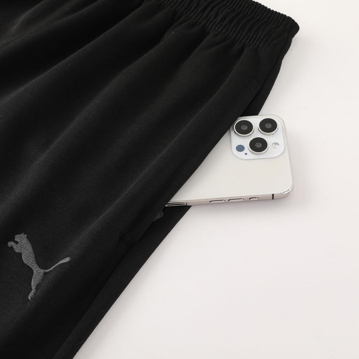 Conjunto Puma Tech Fleece - Cinza/Preto