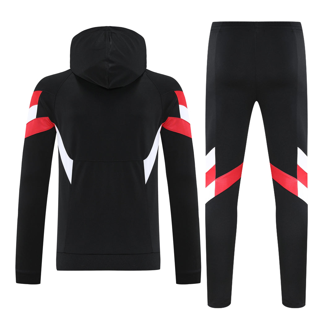 Conjunto Manchester United 2025/26 Preto - Capuz