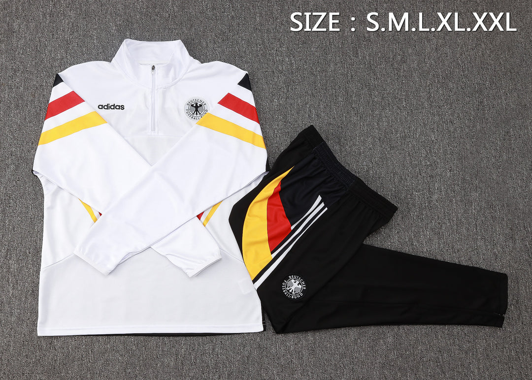 Conjunto Treino Alemanha 24/25 - Branco/Preto