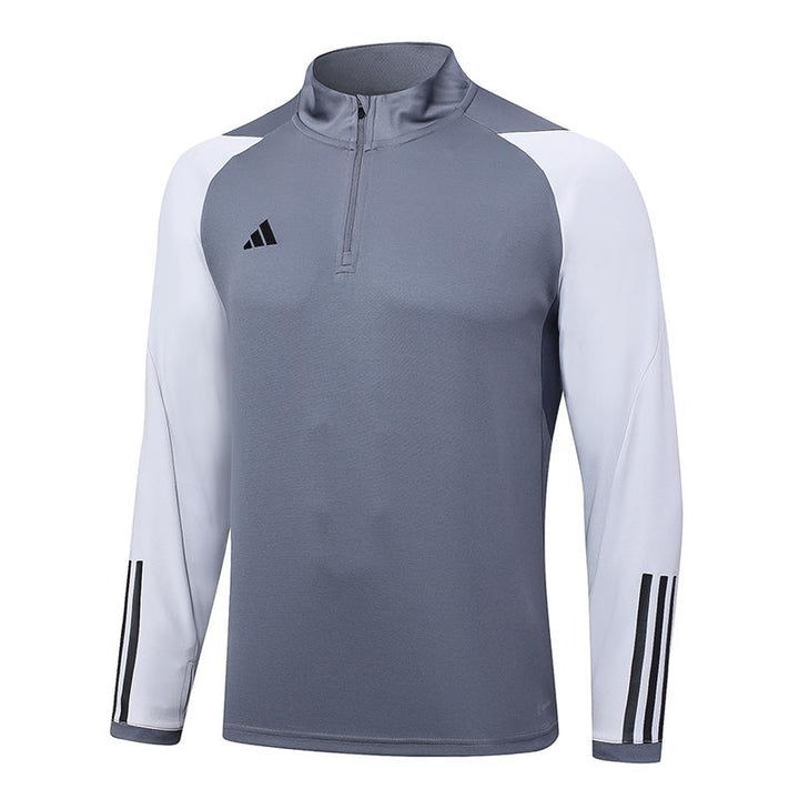 Blusão Treino Adidas - Cinza/Branco