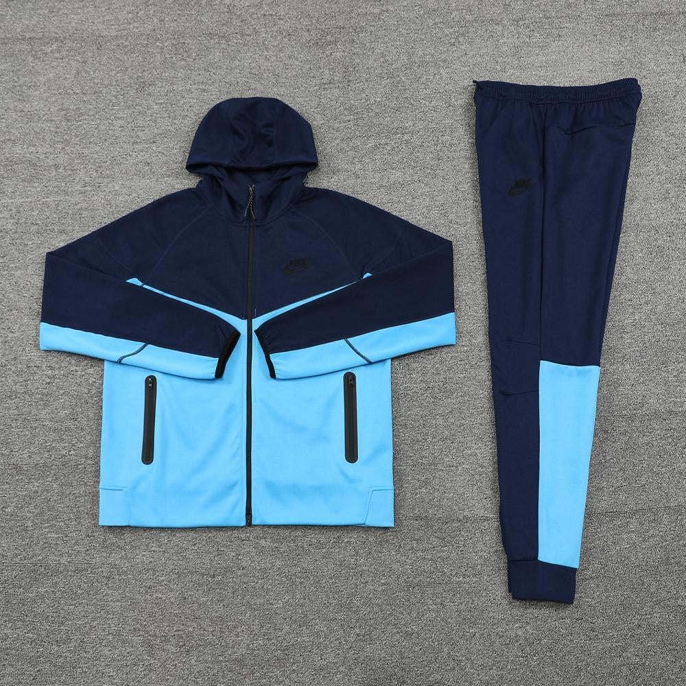 Conjunto Nike Tech Fleece - Azul Claro/Azul Escuro