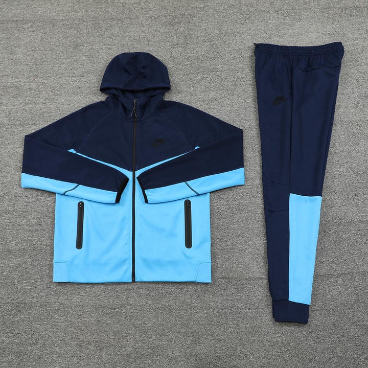 Conjunto Nike Tech Fleece - Azul Claro/Azul Escuro