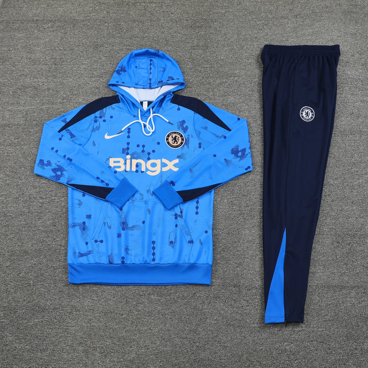 Conjunto Chelsea 2024/25 Azul Claro II - Capuz