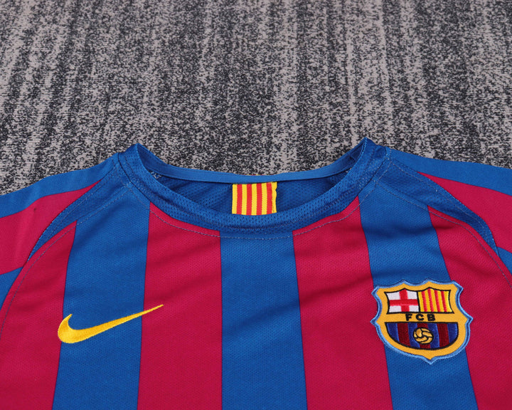 Camisa Retrô Barcelona 2005/06 Home Infantil – Belt Sports
