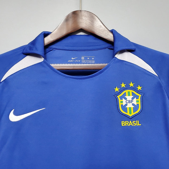 Camisa Retrô Brasil 2002 - Azul