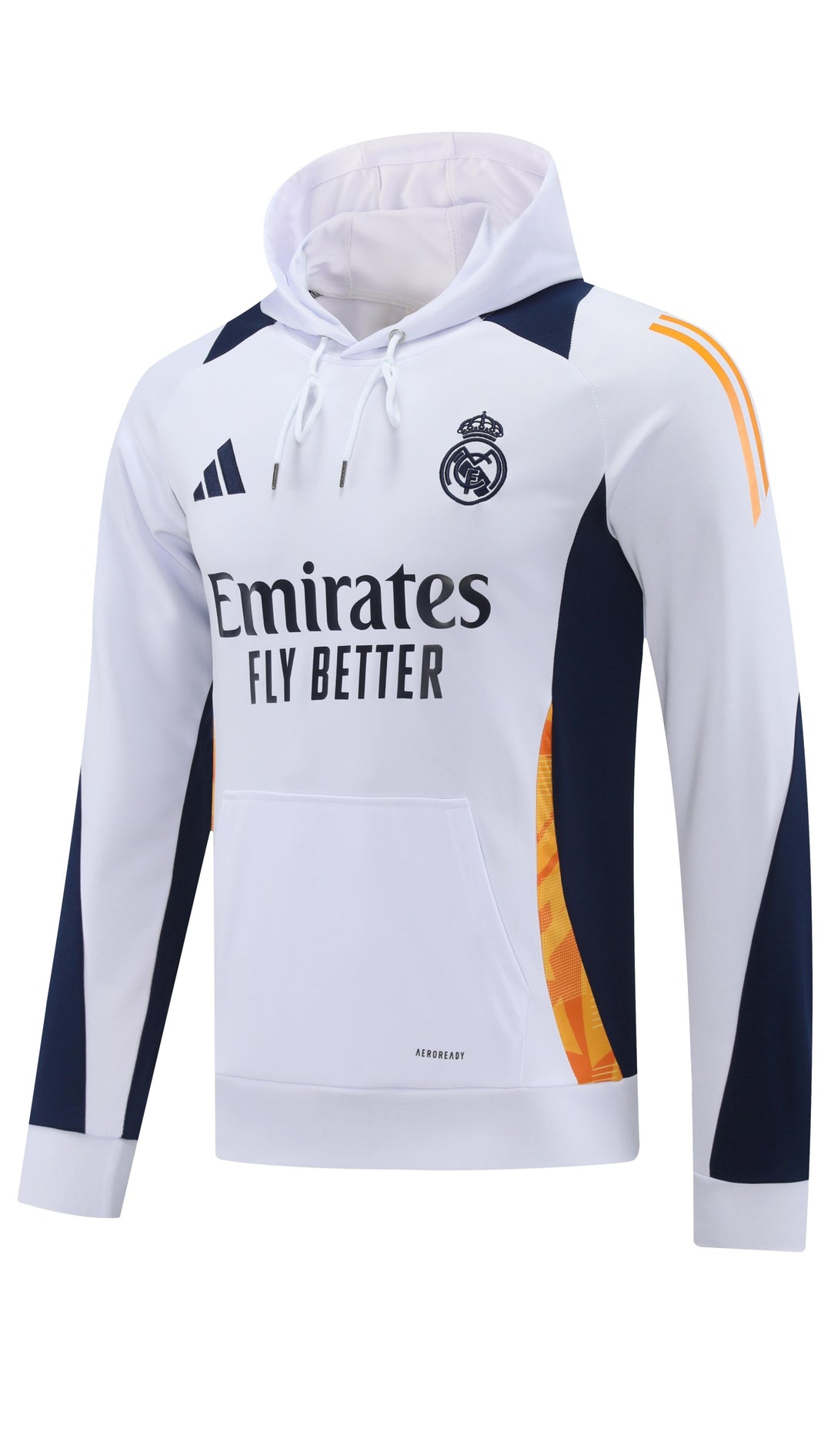 Blusão Real Madrid 2024/25 Branco - Capuz