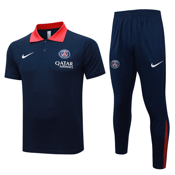 Kit Polo PSG 25/26 - Azul Marinho/Vermelho