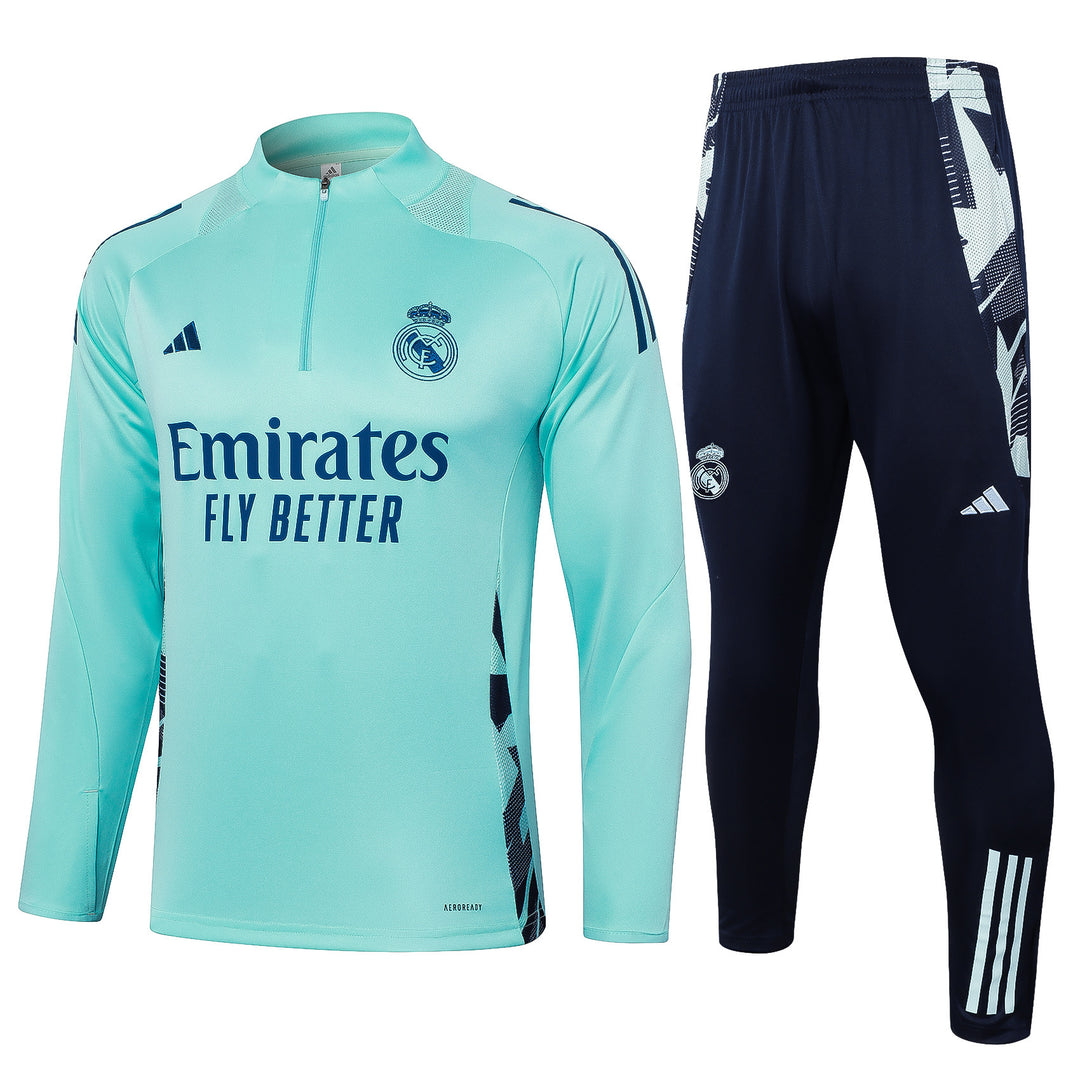 Conjunto Treino Real Madrid 24/25 - Turquesa