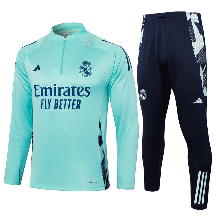 Conjunto Treino Real Madrid 24/25 - Turquesa
