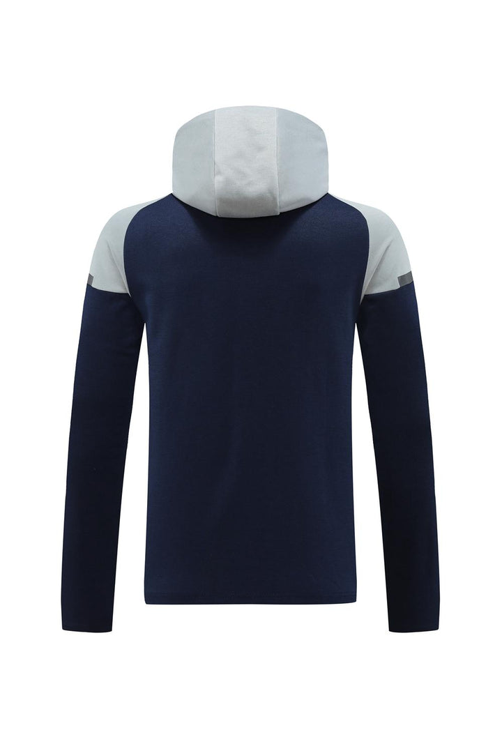 Jaqueta Puma Tech Fleece - Azul Escuro/Cinza
