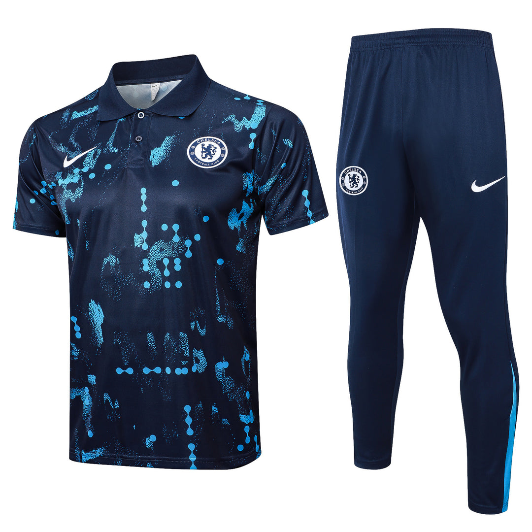 Kit Polo Chelsea 24/25 - Azul Marinho