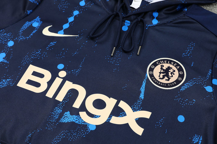 Conjunto Chelsea 2024/25 Azul - Capuz