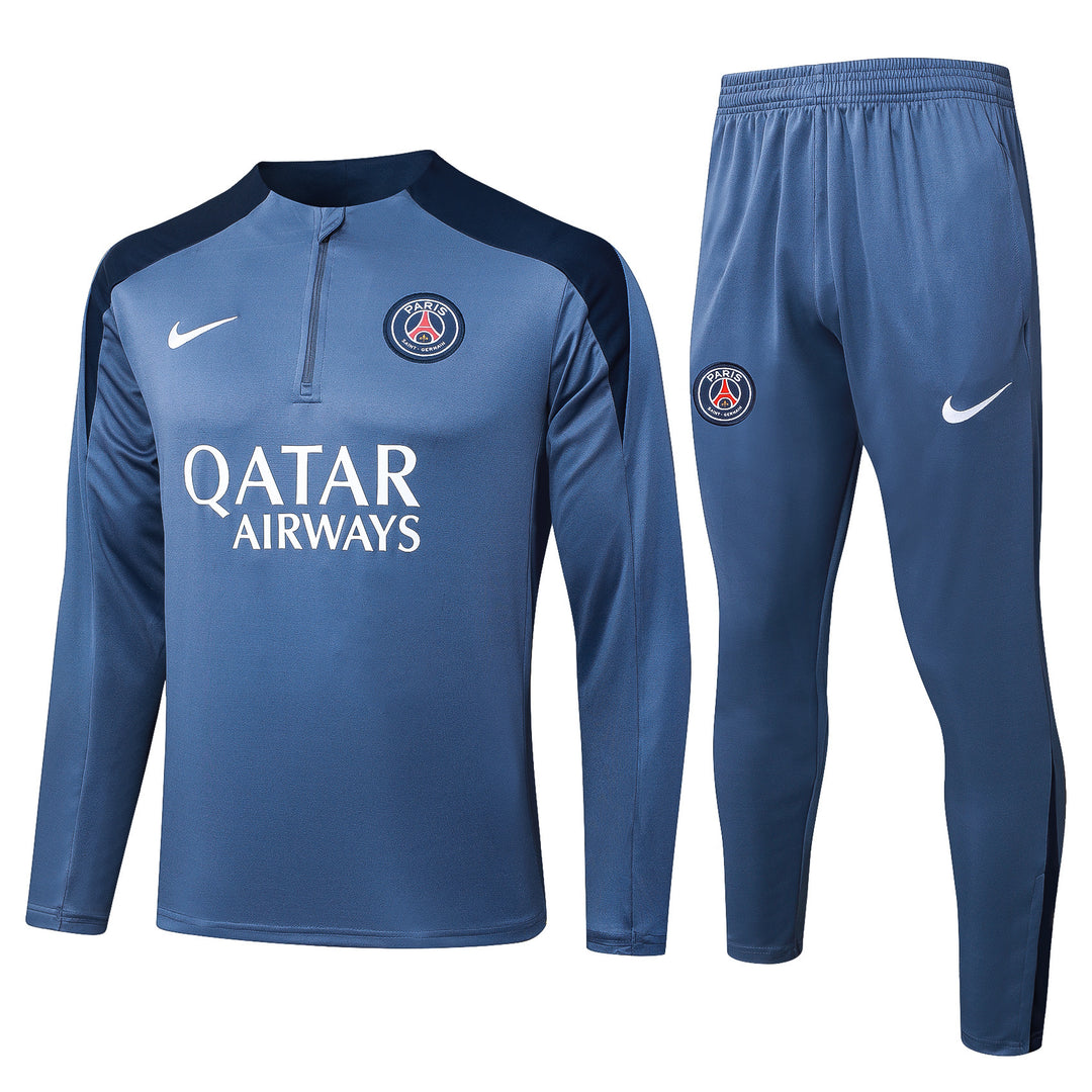 Conjunto Treino PSG 25/26 - Azul Aço/Azul Marinho