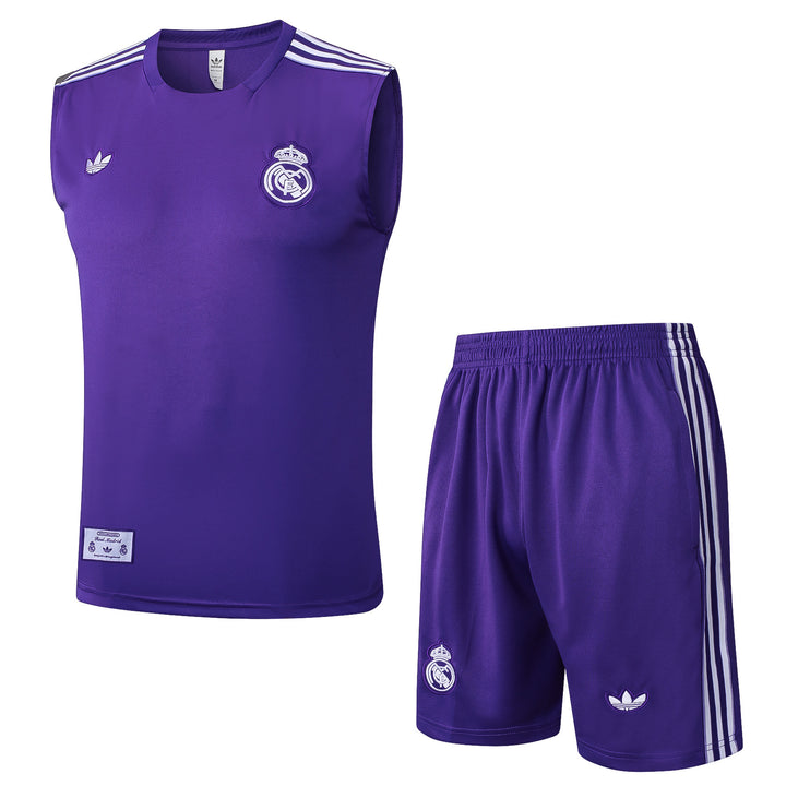 Kit Regata Real Madrid 25/26 - Roxo/Branco