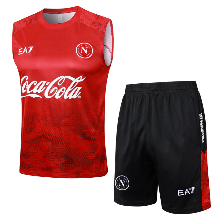 Kit Regata Napoli 24/25 - Vermelho/Branco/Preto