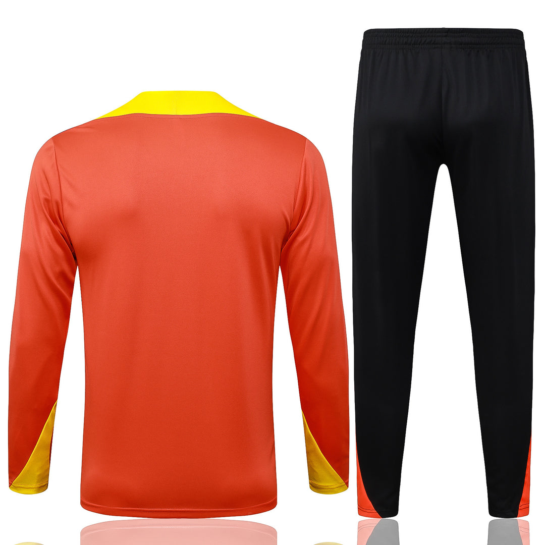 Conjunto Treino Brasil 25/26 - Laranja/Amarelo/Preto