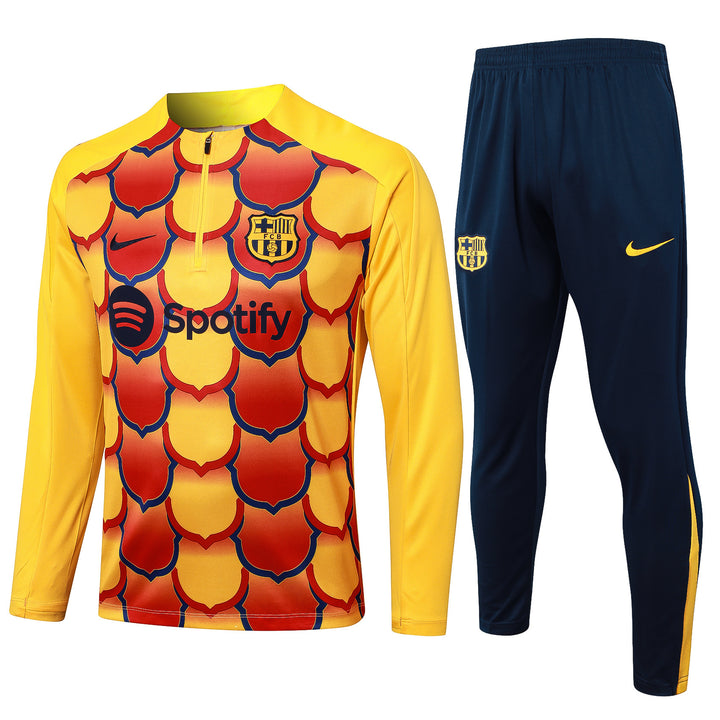 Conjunto Treino Barcelona 24/25 - Amarelo