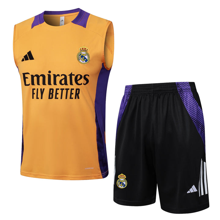 Kit Regata Real Madrid 24/25 - Mostarda/Preto/Roxo
