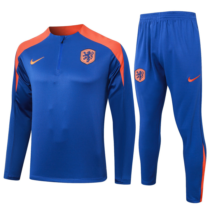 Conjunto Treino Holanda 24/25 - Azul/Laranja