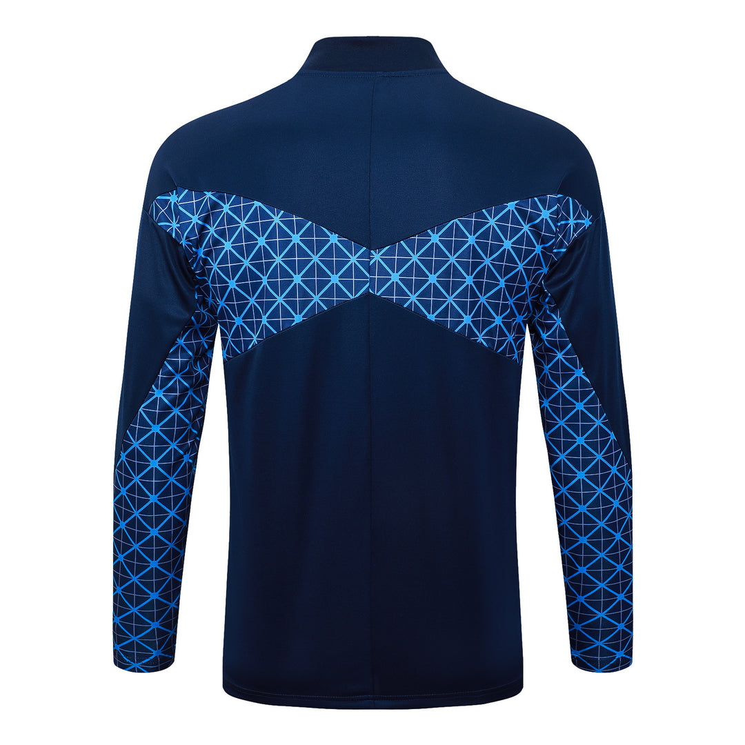 Blusão PSG 2025/26 - Malha Quadriculada Azul
