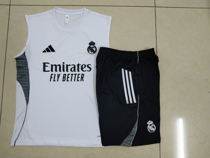Kit Regata Real Madrid 25/26 - Branco/Preto/Cinza