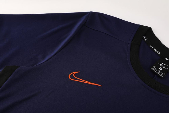 Camisa Treino Nike - Azul Escuro/Laranja