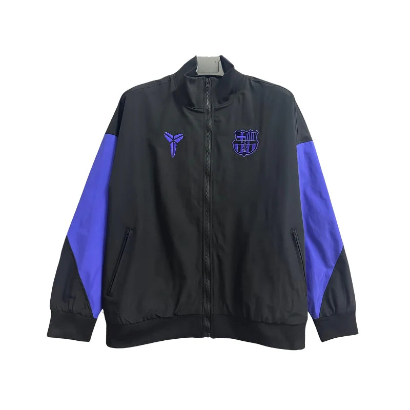Jaqueta Corta Vento Barcelona X Kobe 2025/26 - Preto/Roxa