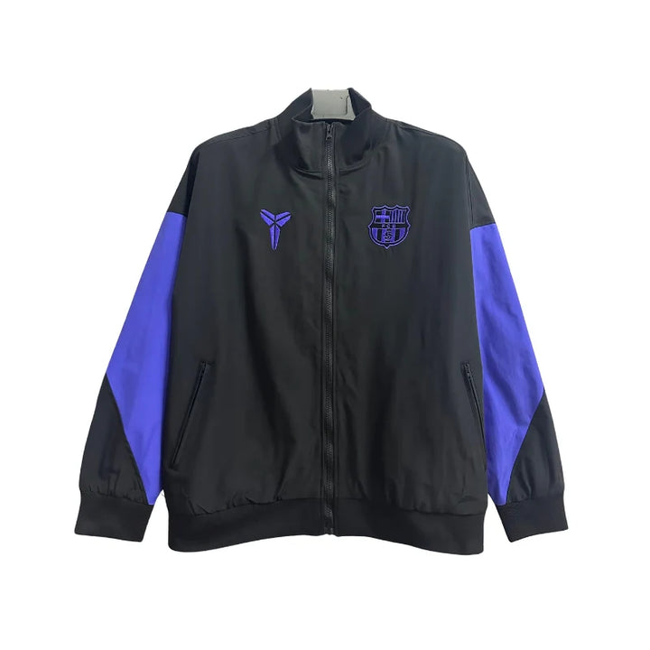 Jaqueta Corta Vento Barcelona X Kobe 2025/26 - Preto/Roxa