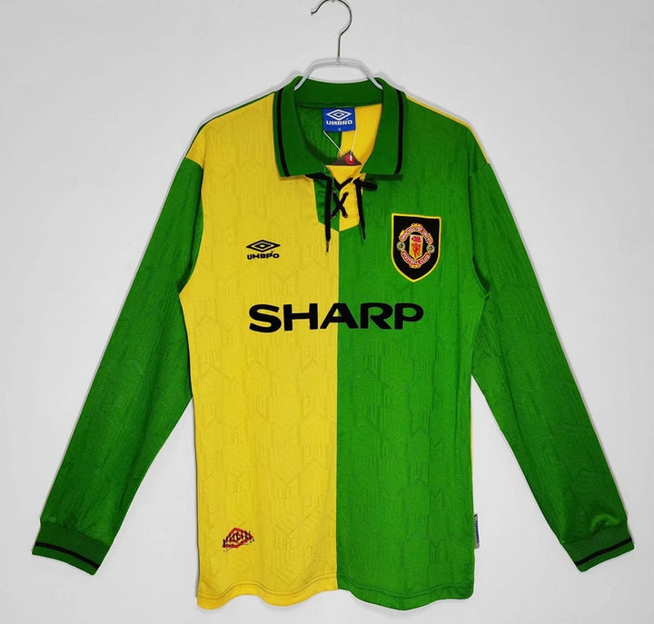 Camisa Retrô Manchester United 1992∕94 Manga longa