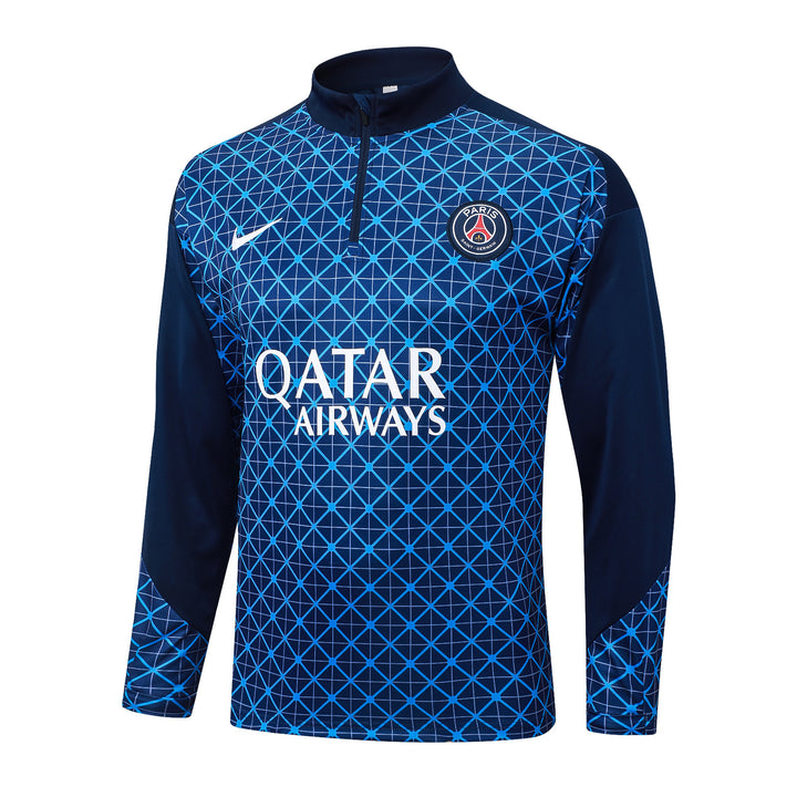 Blusão PSG 2025/26 - Malha Quadriculada Azul