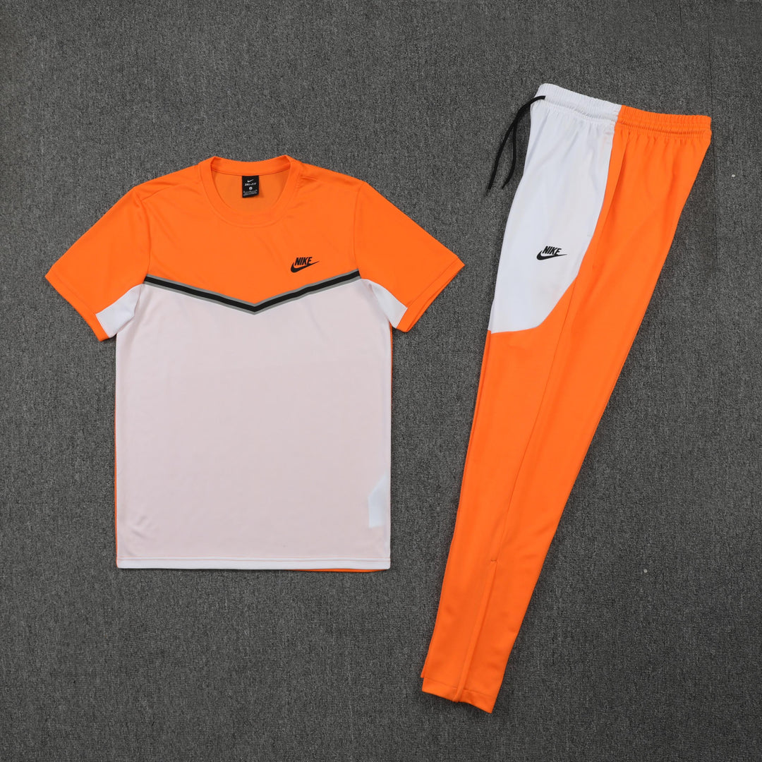 Kit Calça Nike - Laranja/Branco