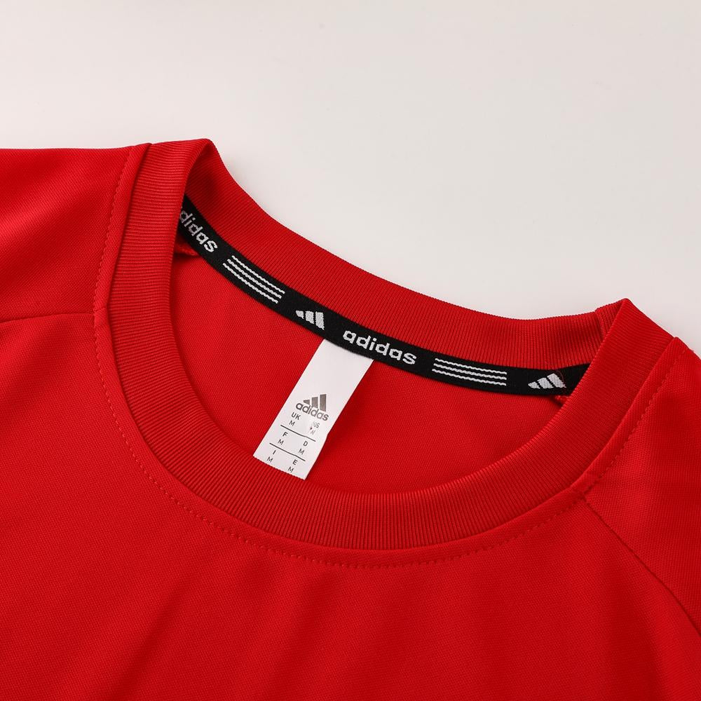 Kit Adidas - Vermelho/Cinza