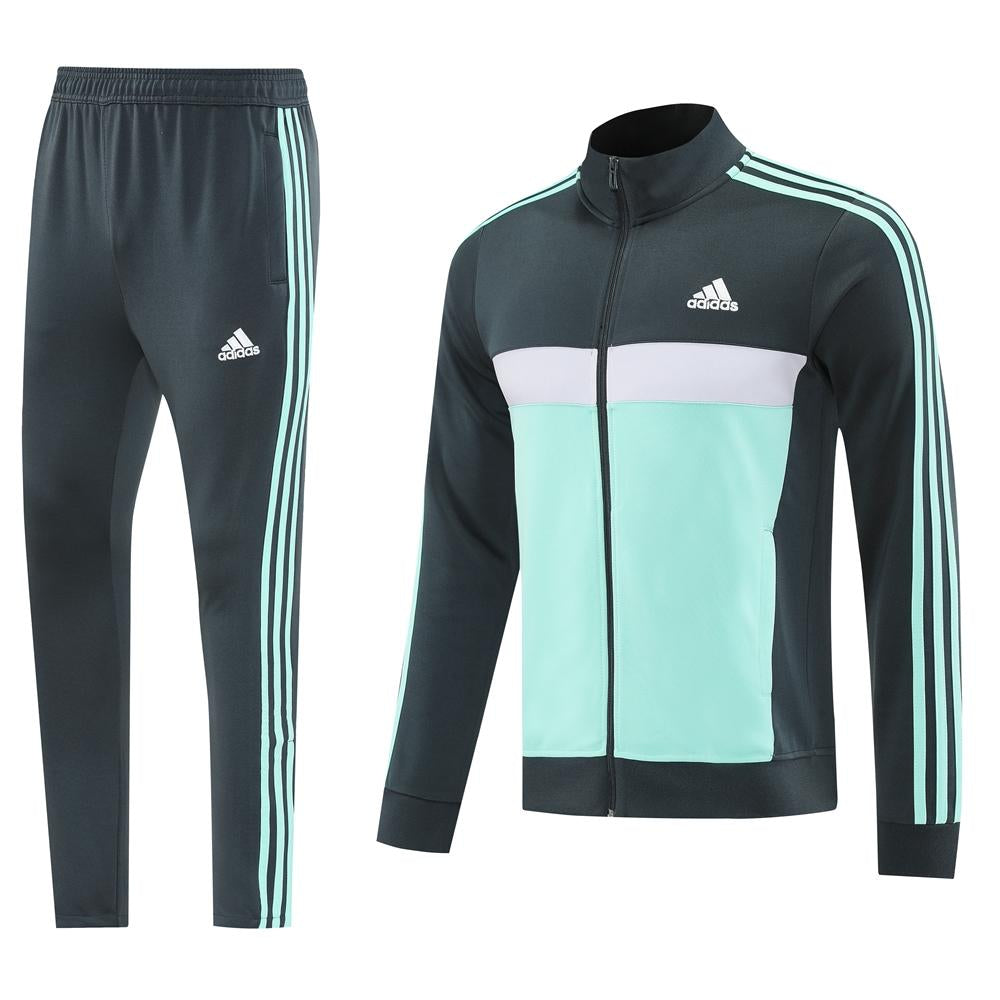 Conjunto Adidas - Cinza/Verde Água