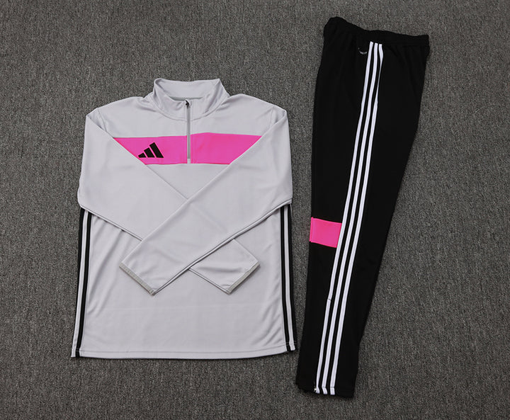 Conjunto Treino Adidas - Cinza/Rosa