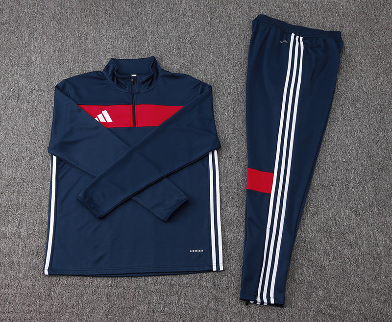 Conjunto Treino Adidas - Azul marinho/Vermelho
