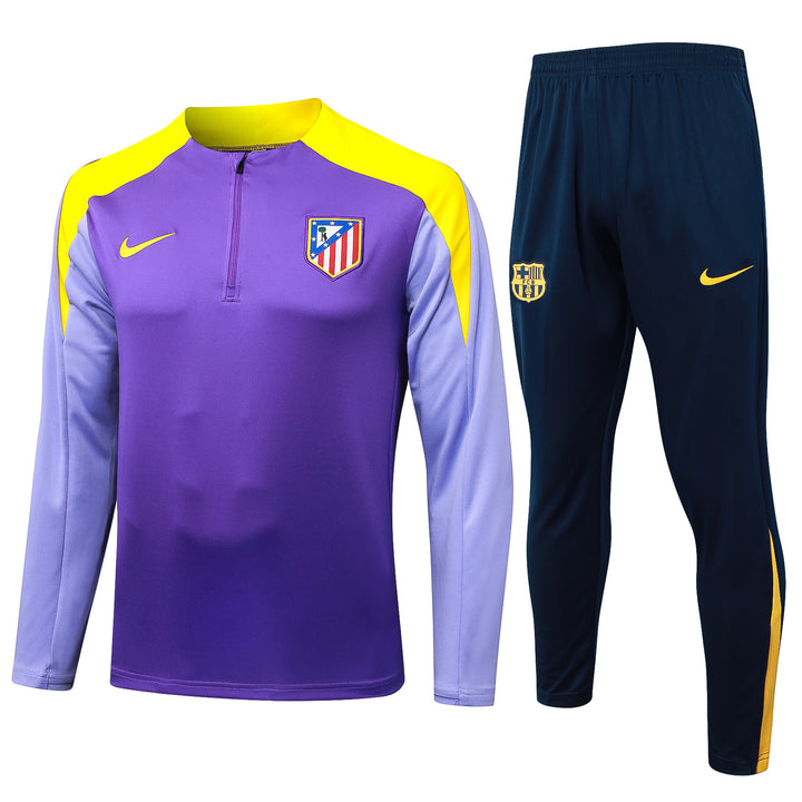 Conjunto Treino Atlético Madrid 25/26 - Lilás/Azul Marinho