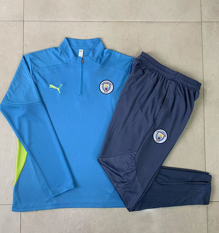 Conjunto Treino Manchester City 24/25 - Azul Capri/Azul Petróleo