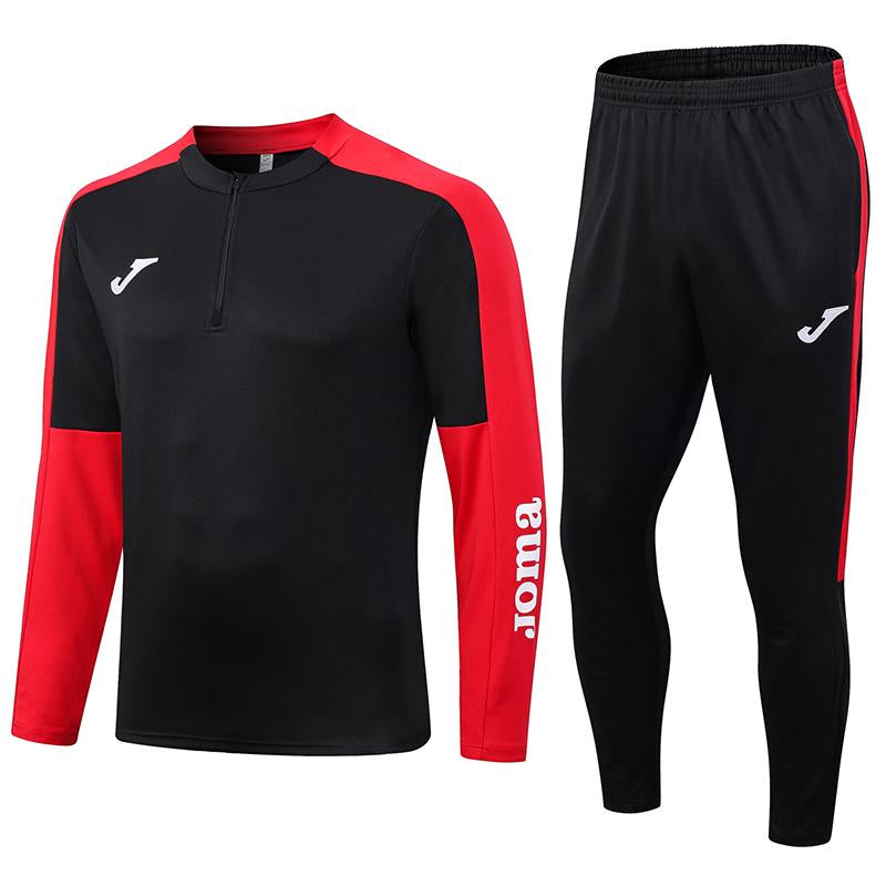 Conjunto Treino Joma - Preto/Vermelho II