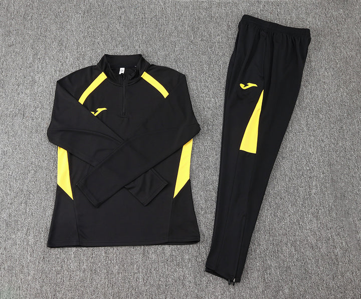 Conjunto Treino Joma - Preto/Amarelo