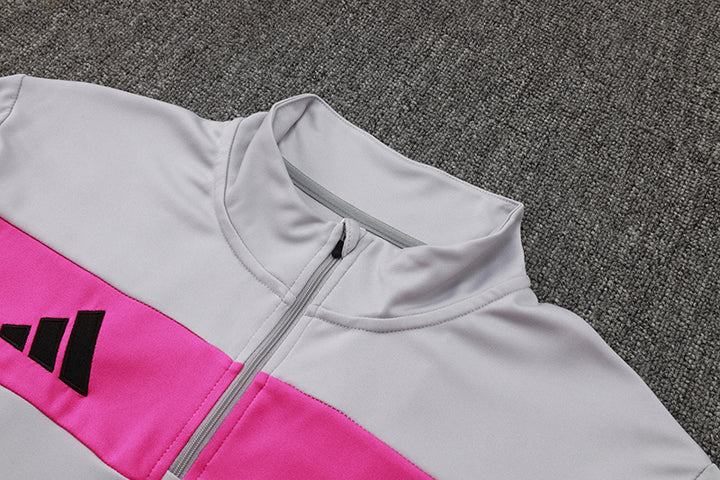 Blusão Treino Adidas - Cinza/Rosa