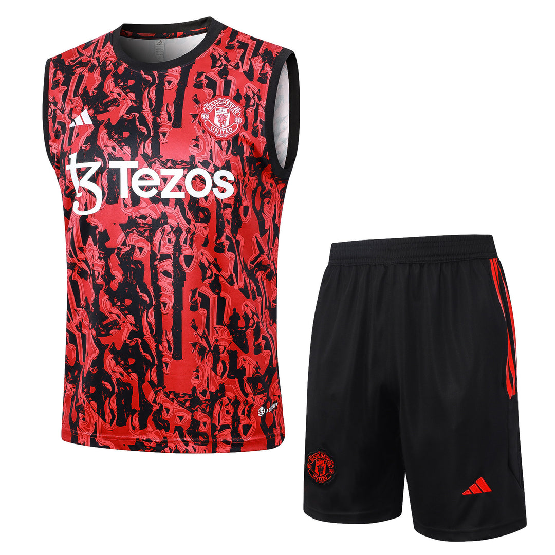 Kit Regata Manchester United 23/24 - Vermelha/Preto